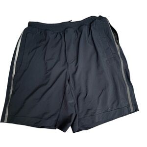 Lululemon Men’s Black Pace Breaker Shorts with Compression Liner size XL